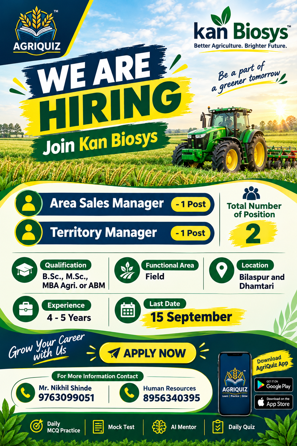 Kan Biosys is hiring